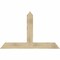 Ekena Millwork Portland Rough Sawn Timber Gable Bracket, Douglas Fir, 60"W x 38"H x 4"D x 6"F, 15/12 Pitch GBW060X38X0406POR00RDF - alternate 1